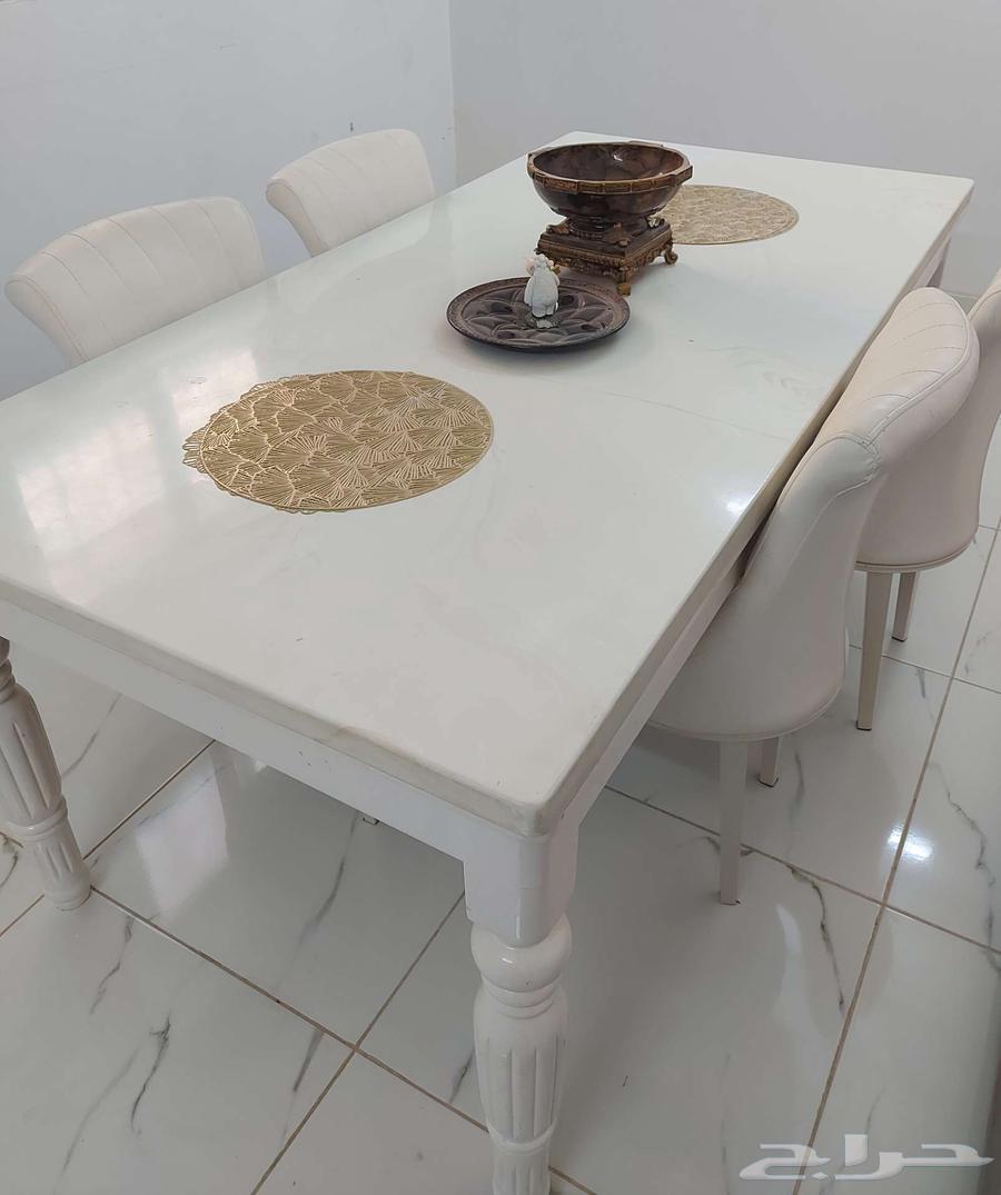 طاولة طعام رخام 6 اشخاص64399842625411110