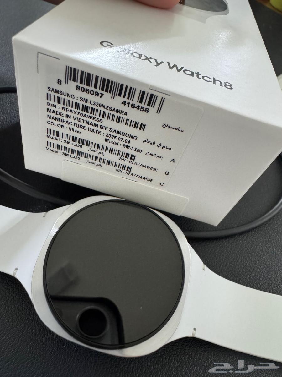 جالكسي واتش 8 Galaxy Watch 8 مقاس 40 ابيض فضي64383011453699110