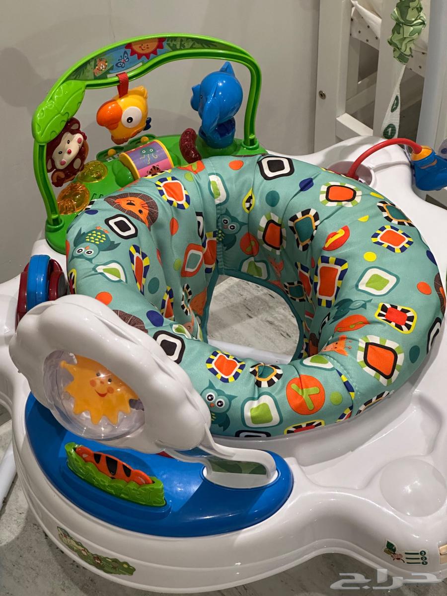 سرير اطفال و كرسي نطاط64391934667394114