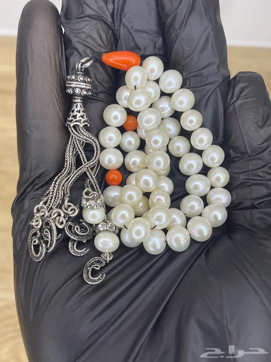 عرض مسباح لؤلؤ وعقيق طبيعي64379050310145111