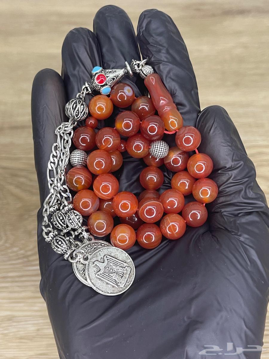 عرض مسباح لؤلؤ وعقيق طبيعي64379050310145112