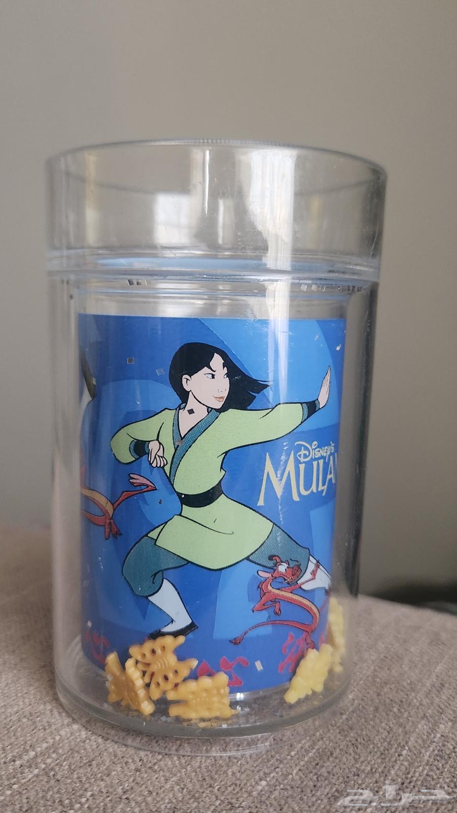 للبيع كوب مولان   صحن بوكاهانتس ديزني نادر64383455305729110