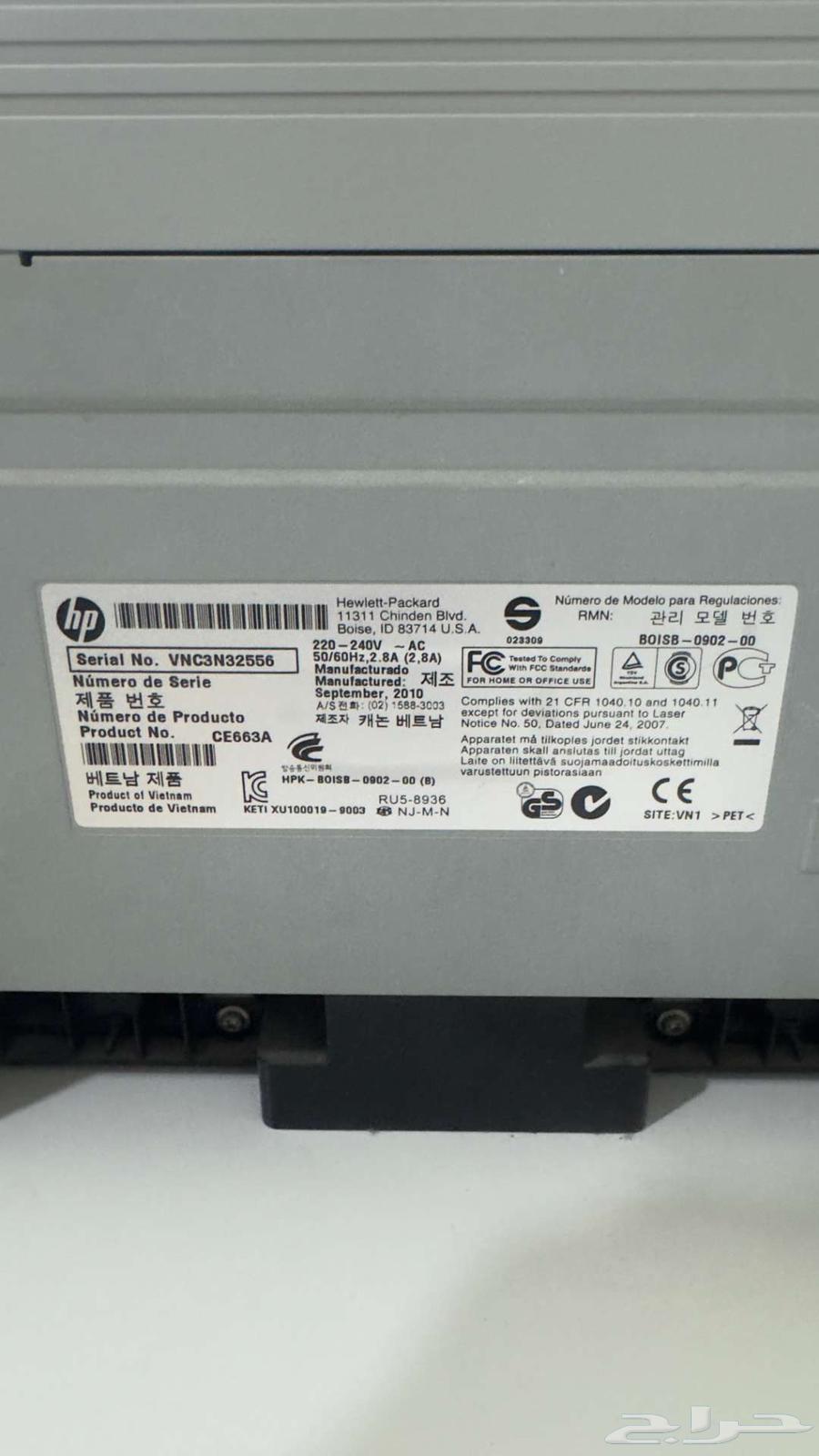 للبيع طابعة HP ليزر P1102   سريعة واقتصادية64386920002561112