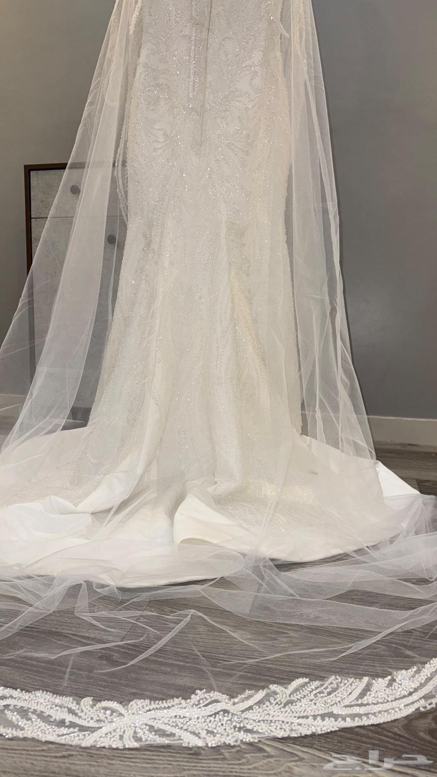 فستان زواج تفصيل للبيع استخدام مرة وحدة فقط 1200قابل للتفاوض64392264248705114