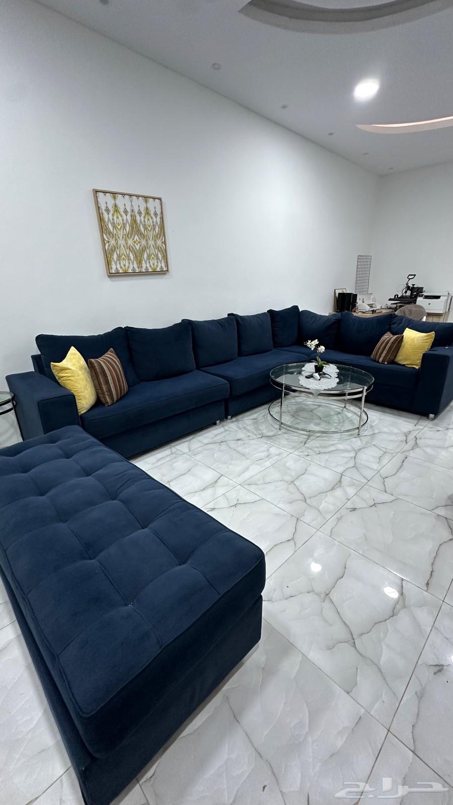 كنب زاويه مع اريكه للبيع64392635262209111