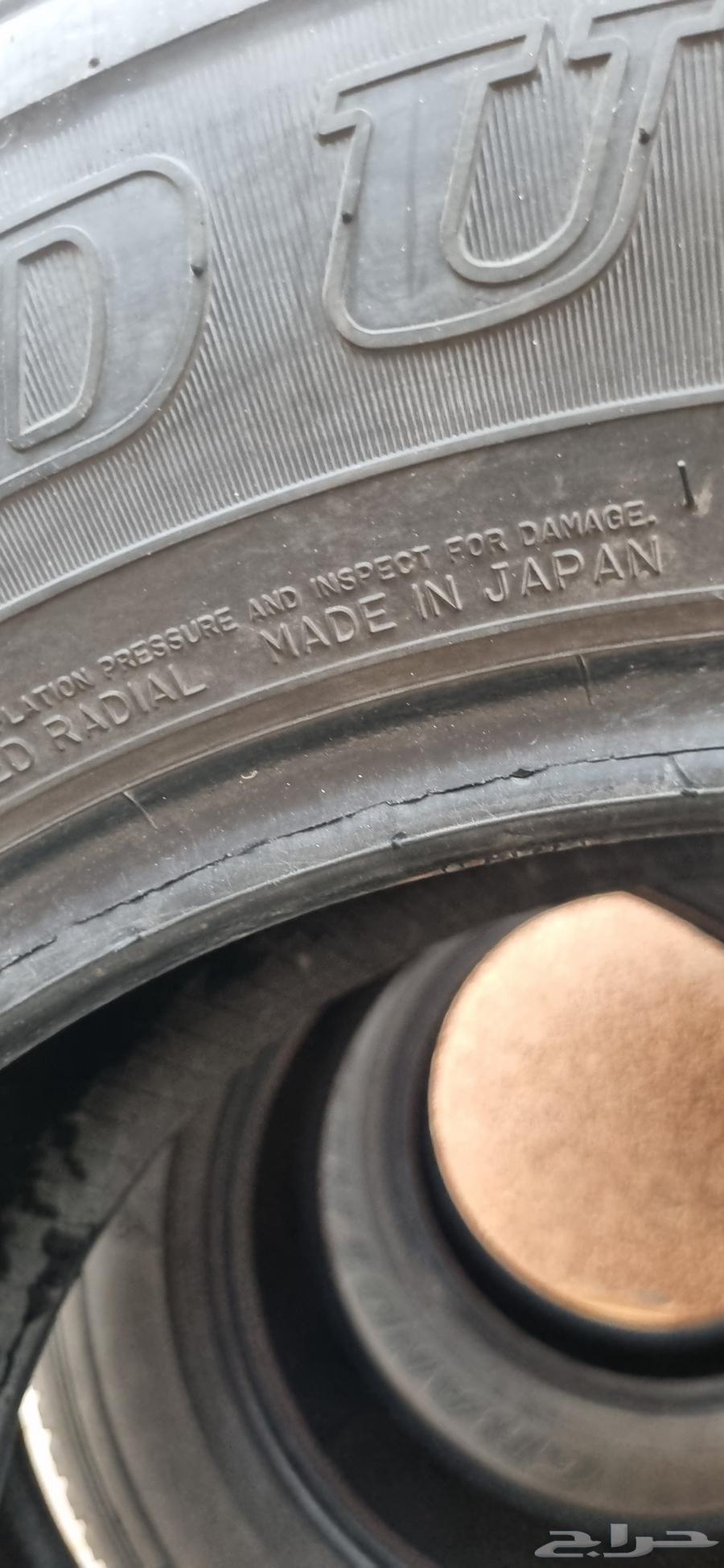 4 كفرات دنلوب نظاف اصليات 265 65 17 للجيوب64490289836418113