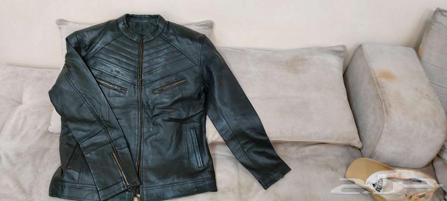 جاكيت رياضى رجالي جديد جلد اصلي مائه بالمائه64384745121027110