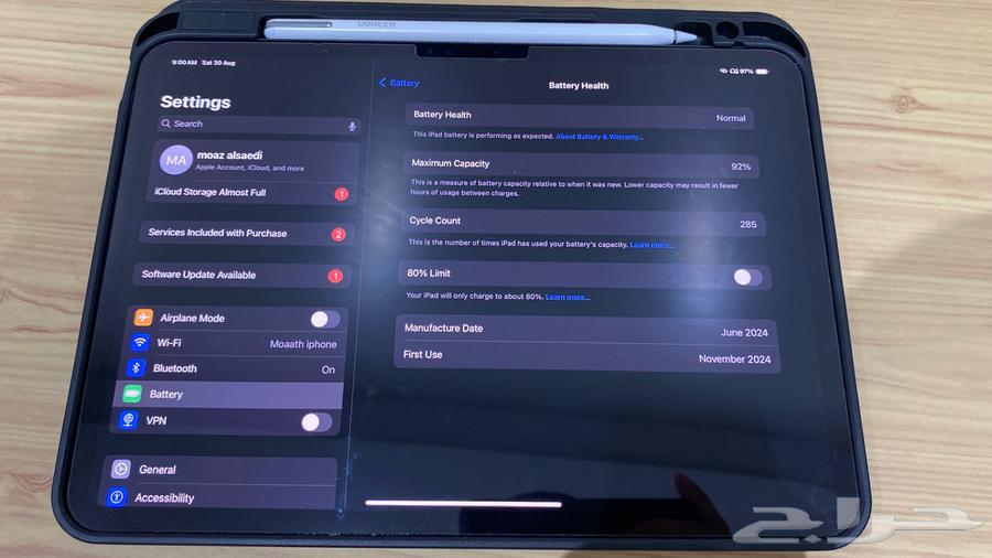 ايباد برو 2024 256 جيجا64380874960386113
