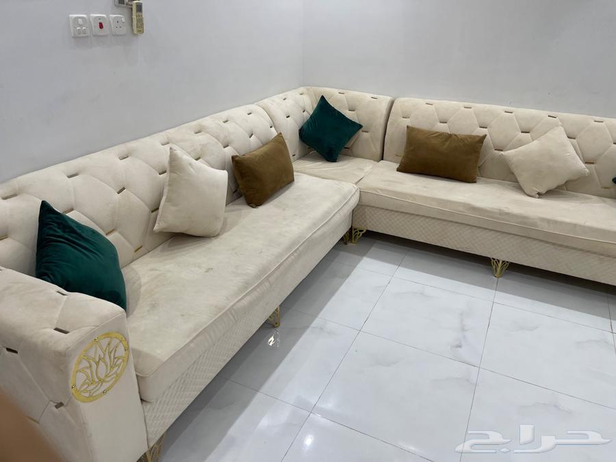 L-shaped short sofa with curtain64382349032449111