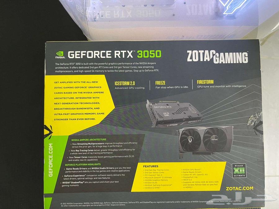 Zotac 3050 8GB Graphics Card64389585006082114