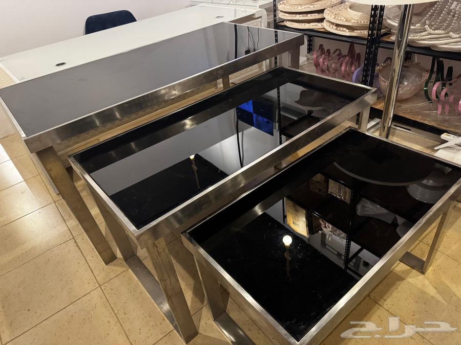 طاولا ستيل وزجاج64390720320899110