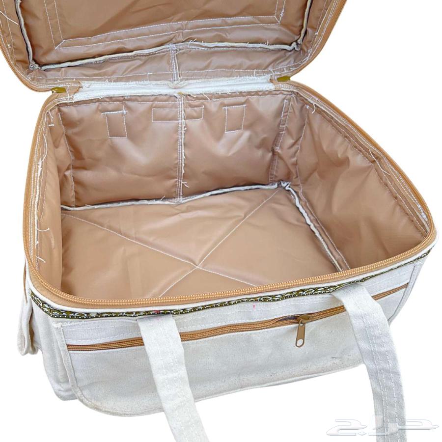 شنطة عزبة لون ابيض هندي حجم كبير64390263868161111