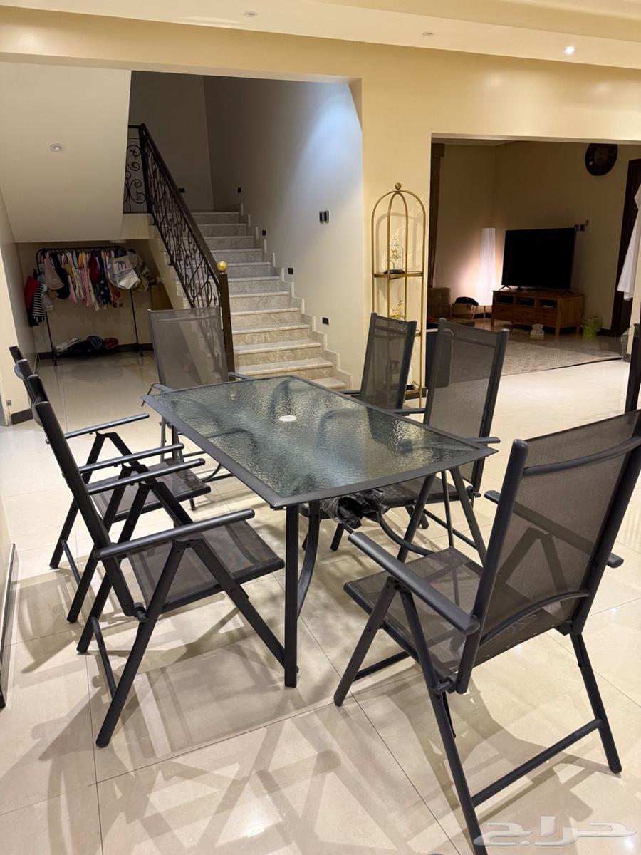 للبيع طقم كنب استرخاء وطاولة حديقة 6 كراسي64395337881987112