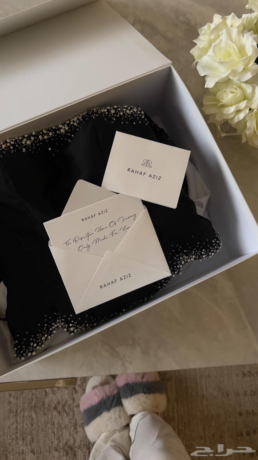 فستان اسود رهف عزيز64399577622403111