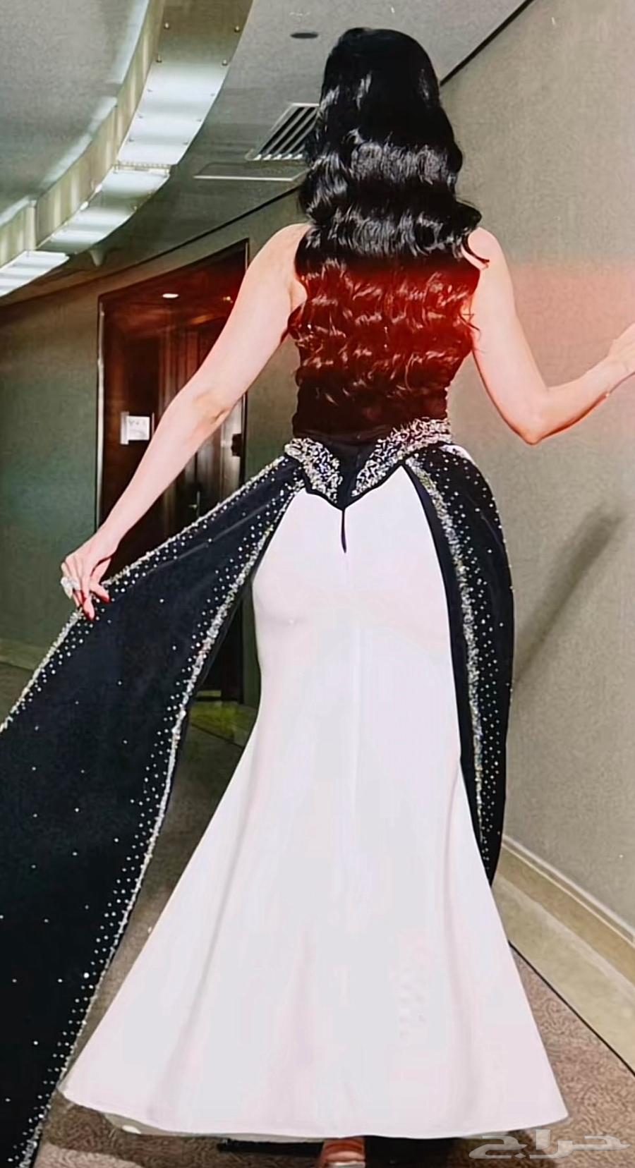 فستان ابيض واسود سمول64396783106818110