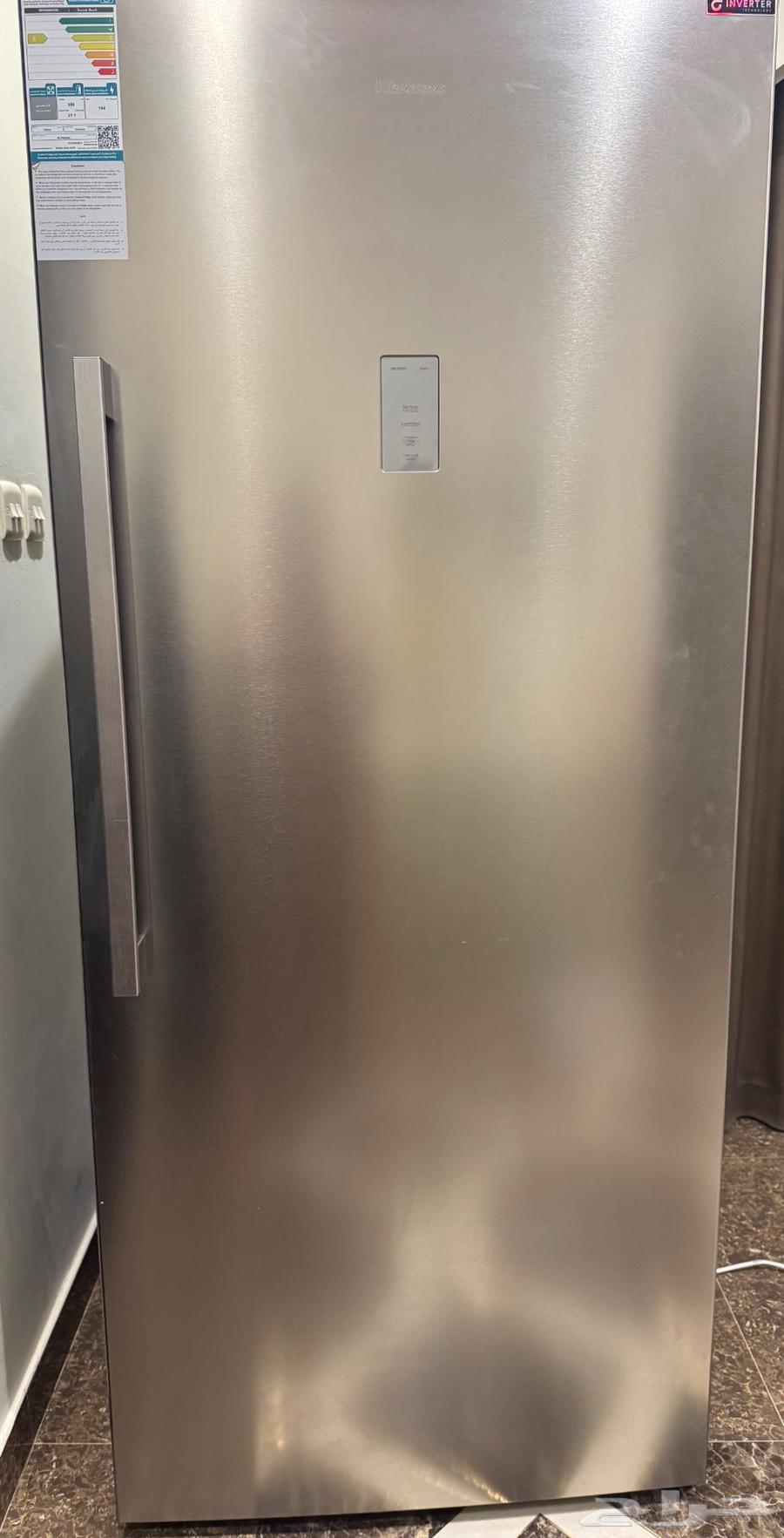 ثلاجة هايسينس 21 قدم شبهه جديدة بسعر معقول64395909177987111