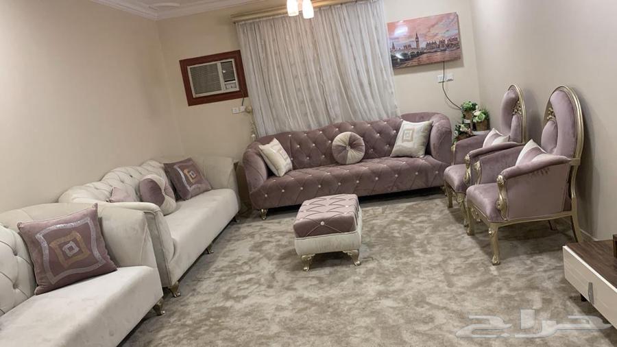 كنب 3 قطع كبير و2 كرسي مفرد وبفة64397242259459111