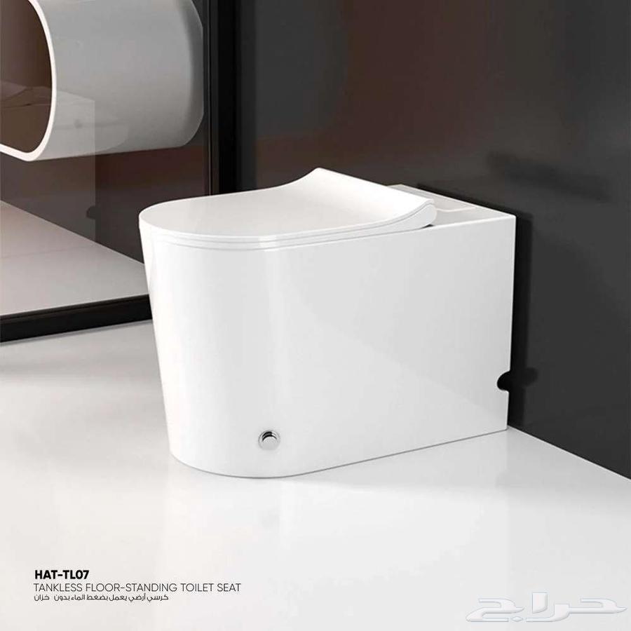 كرسي افرنجي يعمل بضغط الماء بدون خزان جديد64399078108675110