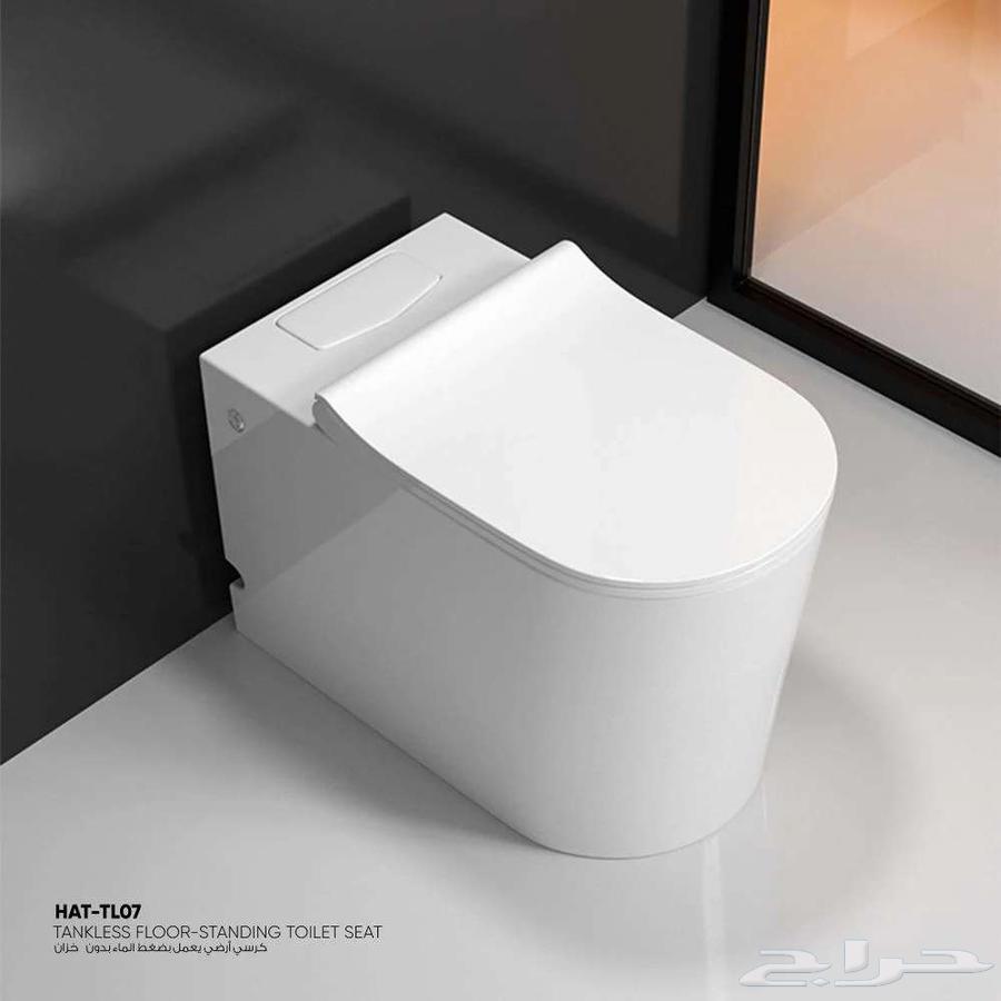 كرسي افرنجي يعمل بضغط الماء بدون خزان جديد64399078108675111