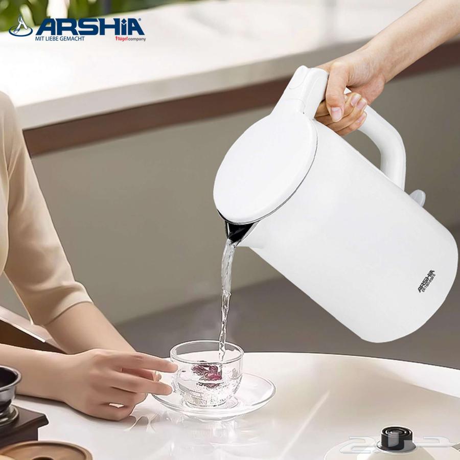 غلاية مياه كهربائية أرشيا   لون أبيض أنيق64397255989505114