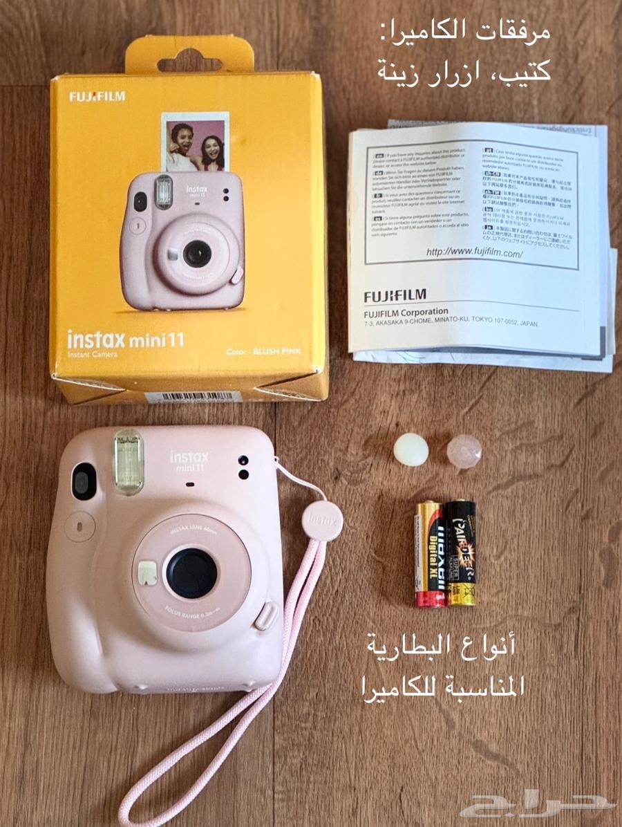 كاميرا fujifilm فوجي (instax mini11)  أصلية  لون وردي63619563525634111