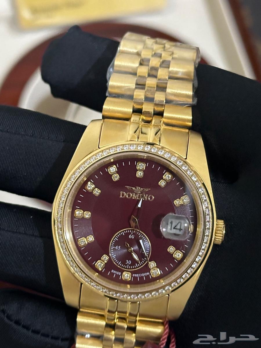 ساعة دومينو اصلي الماس جديدة رجالي64404764196865110