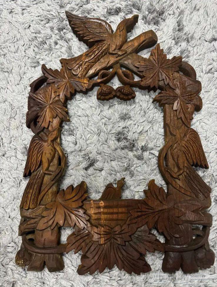 برواز و لوحة فنية من خشب التك الطبيعي64411553901059110