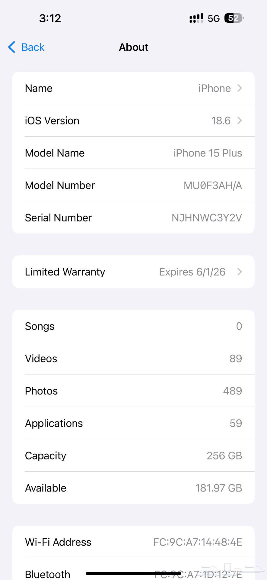 iPhone 15plus 2 months use battery 10064411216195971112