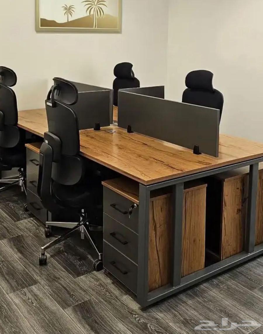 طقم مكتب كامل وطاولات مكتبية متوفرة بسعر الجملة64412076362754110