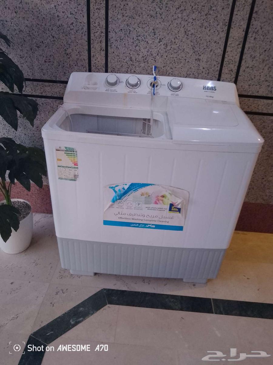 للبيع غسالة 13 كيلو وثلاجة كبيرة بابين على الشرط64407196515841110