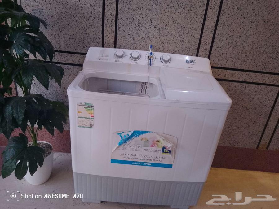 للبيع غسالة 13 كيلو وثلاجة كبيرة بابين على الشرط64407196515841112