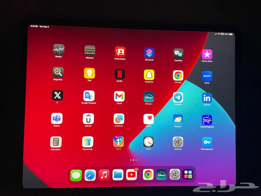 للبيع iPad Pro 12.9 (3rd Gen) 64GB شريحة WiFi ممتازه64409394316034112