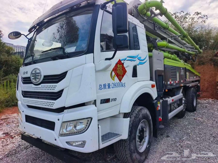 مضخة خرسانة زمليون صيني شبه جديدة وسيارة فاو 202364410173263745110