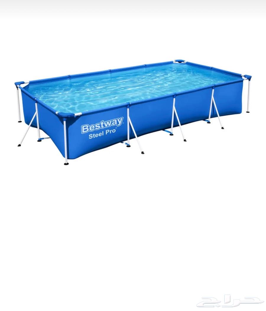 Large home swimming pool (used in good condition) rectangular 400 211 81 cm64414566920578110