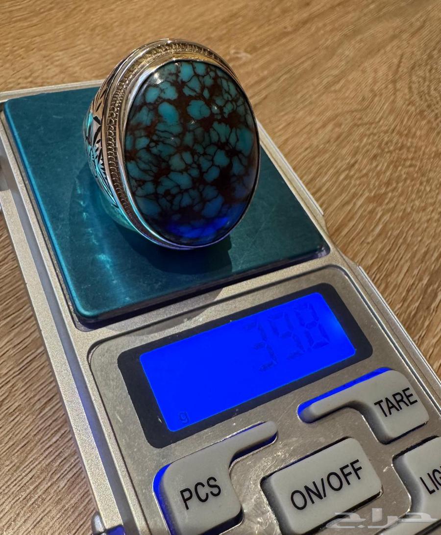 خاتم فيروز سيناوي شبكي فاخر64418566979073114