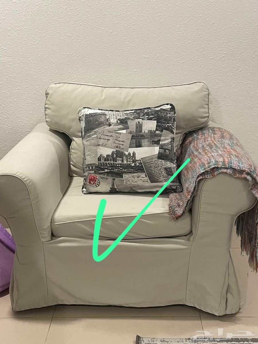 كنبه صفراء طويله و كرسي كنبه64415827839491110