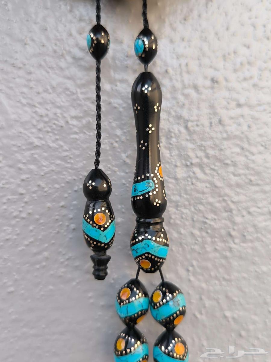 سبحه كوك مطعمه كهرمان وفيروز وفضه64416597430787113