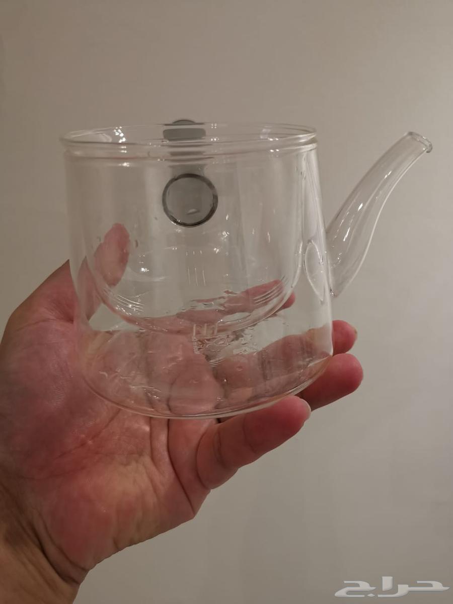 Glass tea pitcher with glass filter, transparent64418553234434113