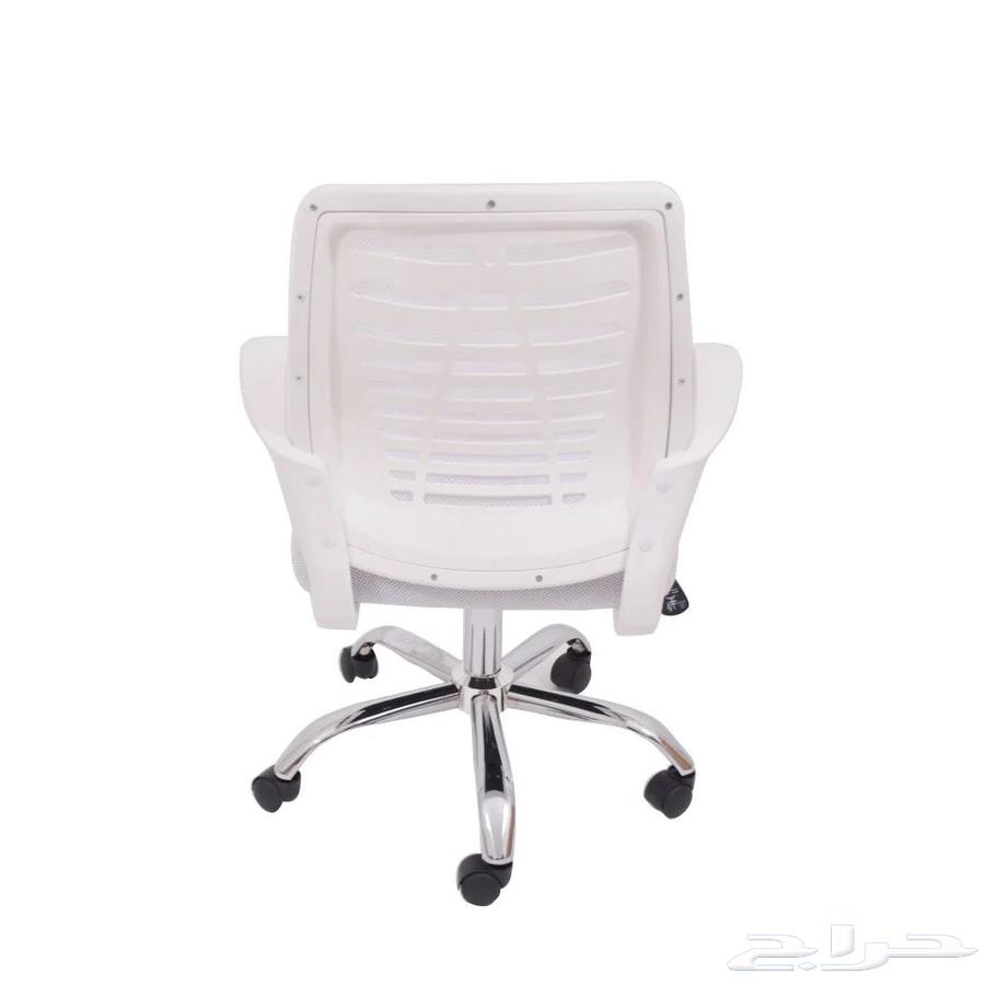 كرسي مكتبي مريح بلون أبيض أنيق64414792992899113