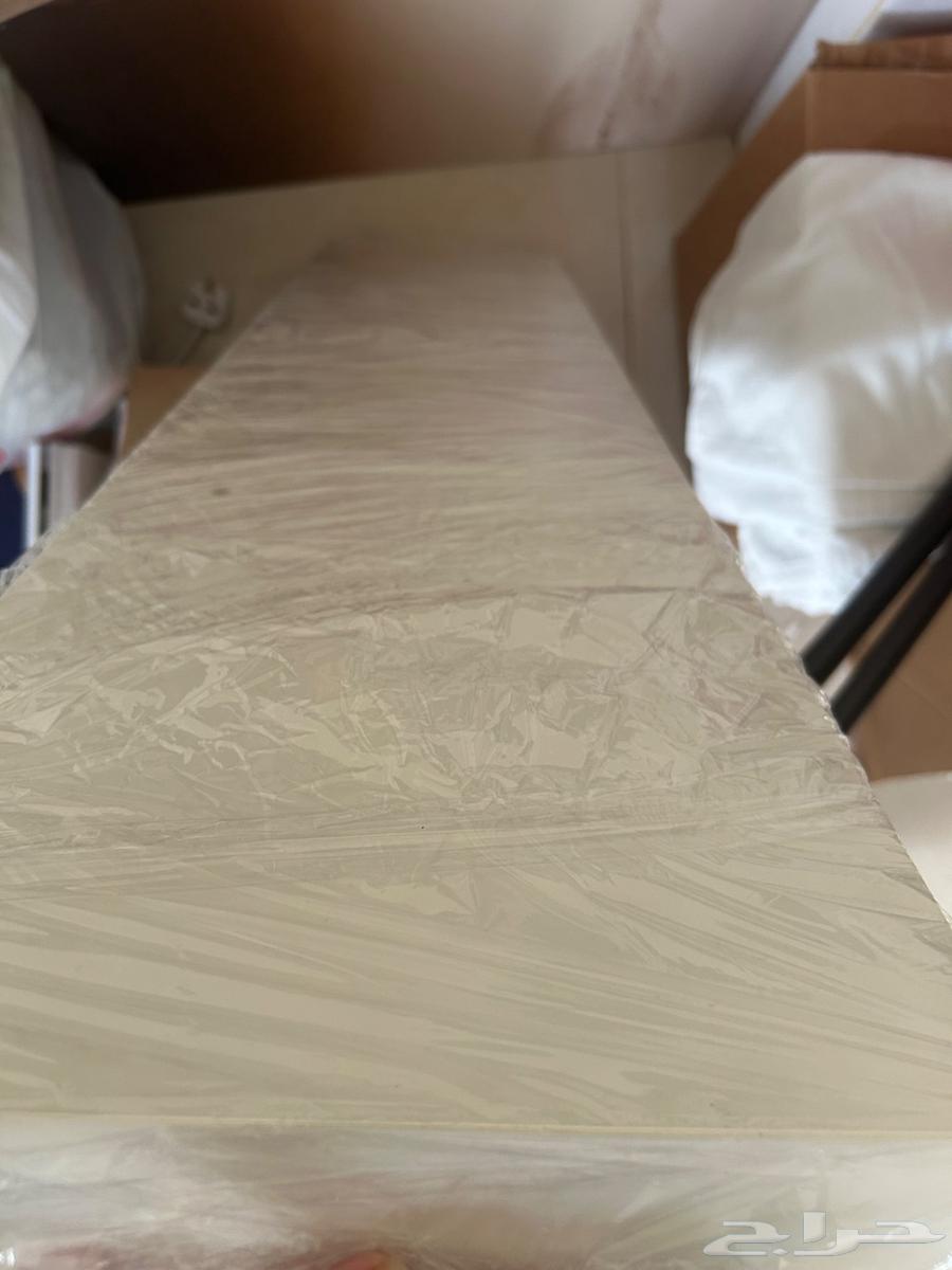 ارفف أيكيا و لوحة ايكيا واثنين رف طويل ابيض64423864313474112