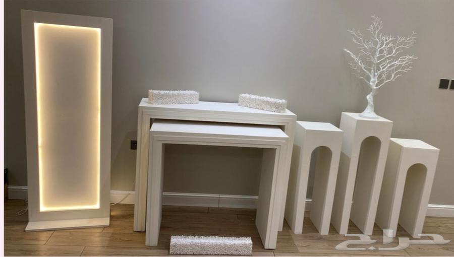 ستاند طاولات حفلات إيجار لون ابيض64426241629059111