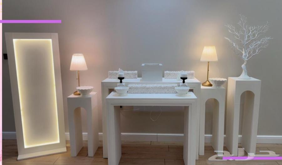 ستاند طاولات حفلات إيجار لون ابيض64426241629059110