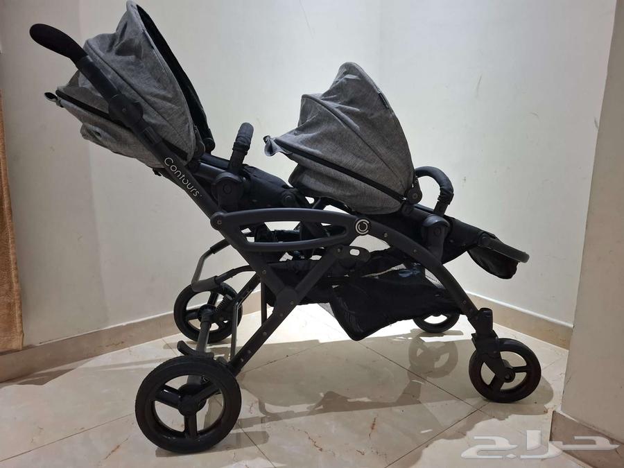 عربة أطفال مزدوجة Kolcraft شبه جديدة64423118865923111