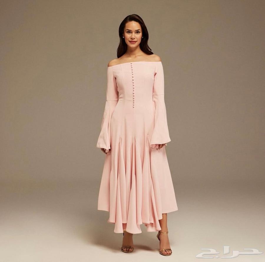 فستان وردي من الينا64423689813123110
