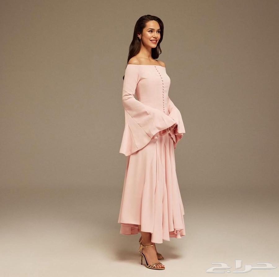 فستان وردي من الينا64423689813123111