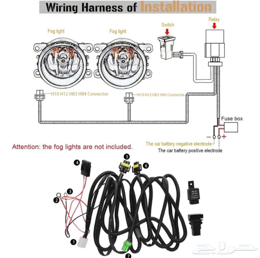 ظفيرة كشافات جاهزة تناسب جميع السيارات64579074123522111