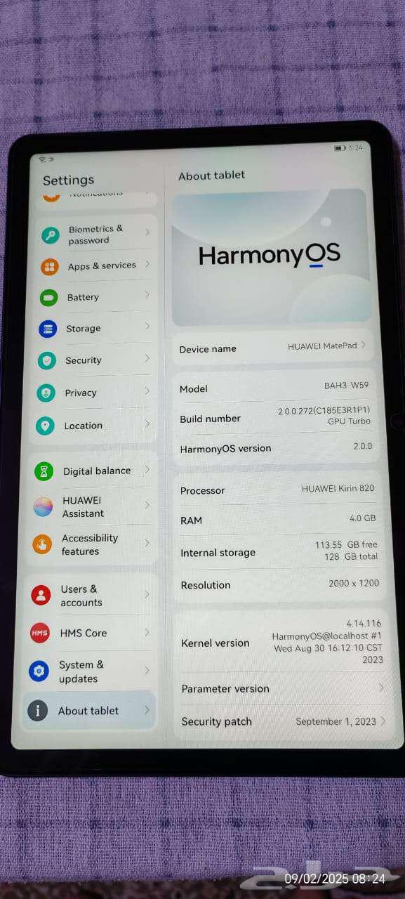 تابلت هواوي ميت باد نظيف جدا64431643898755110