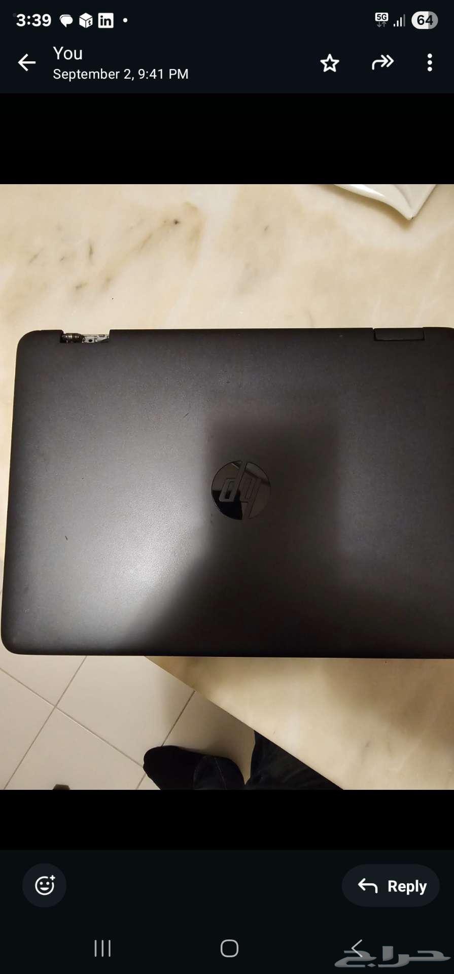 لاب توب HP i5 8GB RAM64429829482499113