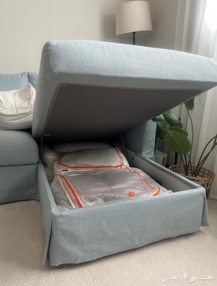 كنبة ايكيا 3 مقاعد مع أريكة طويلة64428093549187113