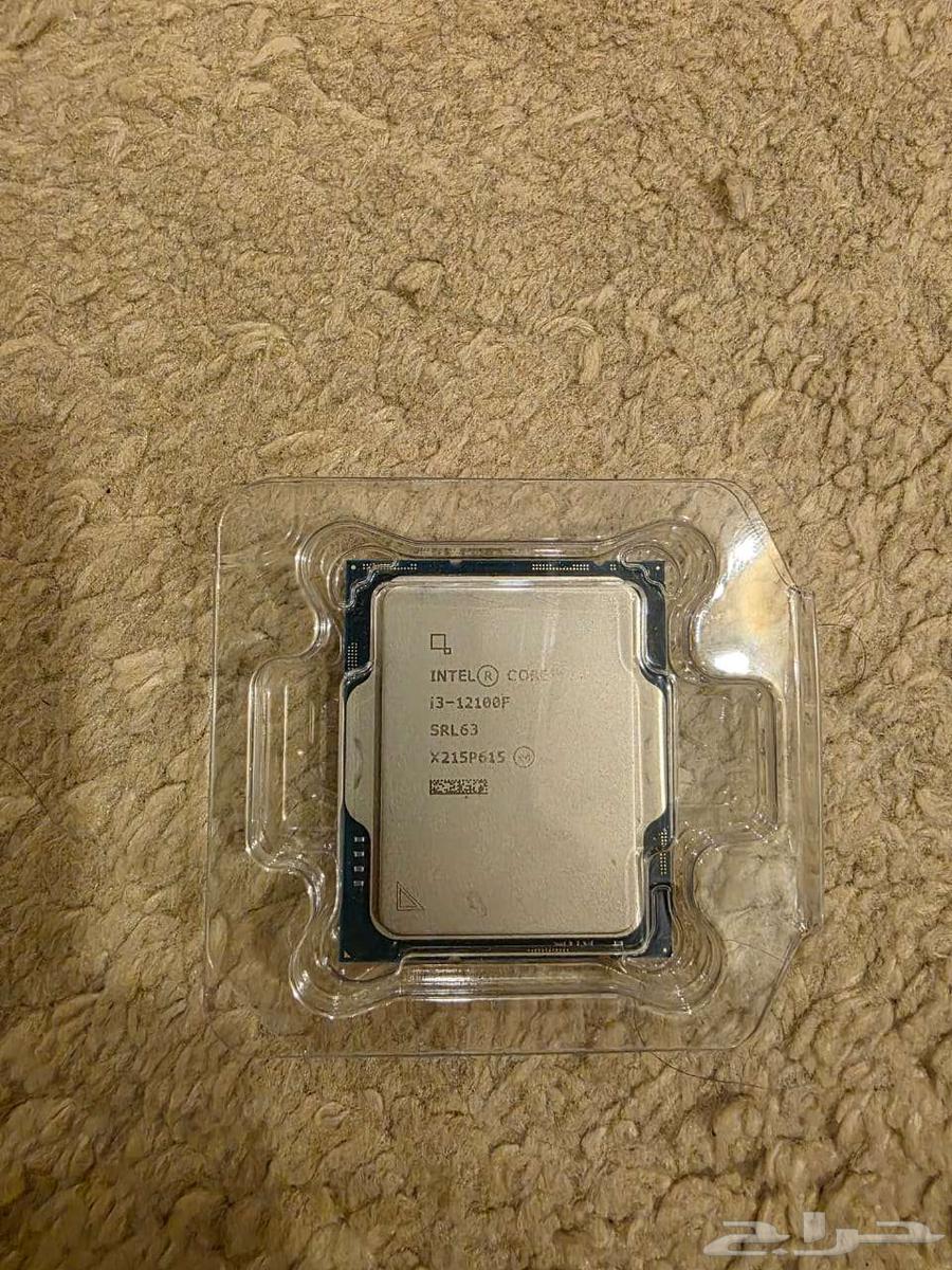 معالج i3 12100f بمروحتة وبكرتونه مستخدم64434100941698114